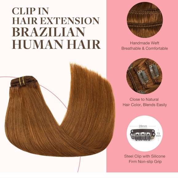 Gorgeous 100% Remy copper clip INS - Picture 7 of 8